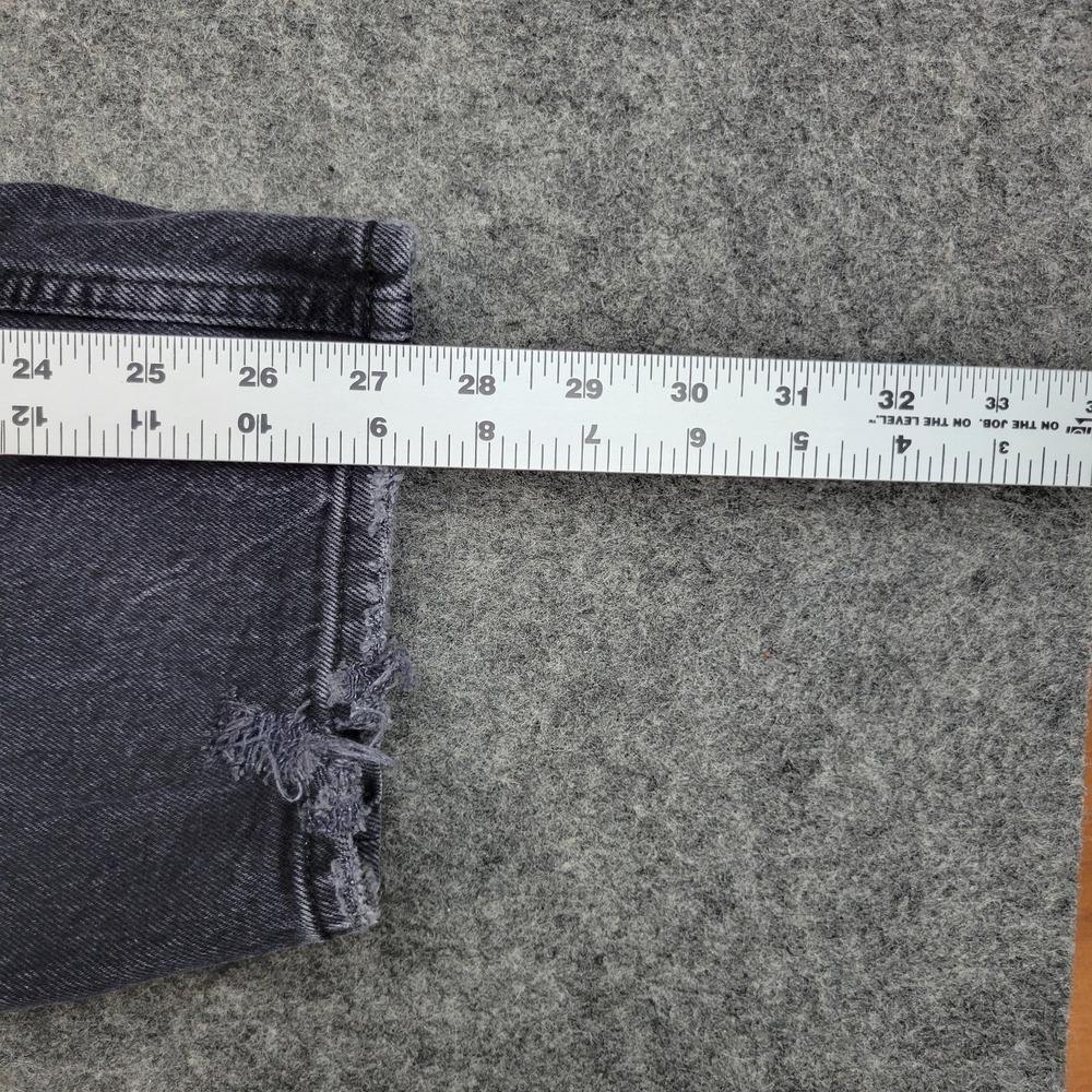 Abercrombie & Fitch Jeans Womens 33 Gray 90s Straight Ultra High Rise Y2K Boho - Picture 10 of 12